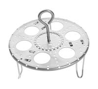 Mobestech 2Pcs Stainless Steel Foldable Leg Steaming Rack for Cooking Pots Multi Design Steamer Basket Thickened Stand for Steaming Fish Veggies Eggs and More Home Kitchen Accessory