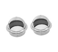 Mobestech 2pcs Stainless Steel Range Hood Exhaust Cover for Air Vent Protects from Rain and Frost for Outdoor Wall Vents