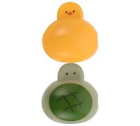 Mobestech 2pcs Travel Toothbrush Head Protective Covers for Electric Toothbrush with Cute Cartoon Animal Shapes Turtle and Bird Design, Plastic Material, Portable for Home and Travel Use