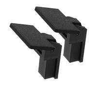 Mobestech 2pcs Turntable Lid Hinges Replacement for Vinyl Record Player Dust Cover, Black Plastic Material Wear Resistant and Smooth Opening Features, for Record Player Maintenance and Easy