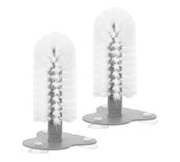 Mobestech 2pcs Turtle Scrub Brushes with Suction Cup for Aquarium Tank Cleaning Detachable Brush Head and Abs Material Easy Installation and Tank