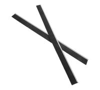 Mobestech 2pcs Under Door Draft Stopper Brush Strip 50cm, Flexible Bristle Design Door Bottom Seal Strip for Dust Blocking and Wear Resistance, Black Plastic Iron Material, for Indoor Living