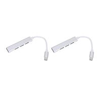 Mobestech 2pcs Usb Type- Multifunction Expansion Hub for Laptop Aluminum Alloy Usb Powered
