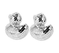 Mobestech 2pcs Vivid Arts Birds Mirror Duck Ornaments Disco Party Ornament Decorative Duck Prop Animal Decor Disco Animal
