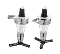 Mobestech 2pcs Wall Mounted Wine Liquor Dispenser Pump Heads Ration Pour Spouts for Precise Drink Mixing Space Saving Alcohol Shot Dispenser Easy to Clean