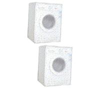 Mobestech 2pcs Washing Machine Cover Automatic Protector Case Peva Washing Machine Cover for Home Laundry