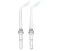 Mobestech 2pcs Water Flosser Nozzle Replacement Tips for Oral Irrigator Accessories with Acrylic Material, Advanced Plaque Removal and Deep Cleaning Function, Suitable for Implants and Home