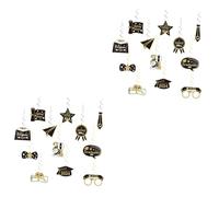 Mobestech 2sets Graduation Swirls Grad Party Decorative Pendants College Decorations 12pcs*2