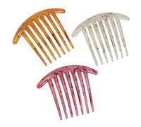 Mobestech 3 Pcs Wide Tooth Hair Pick Combs Hairdressing Combs for Curly Thick and Wet Hair Anti-snag Styling Tool in Deep Light and Light Red Colors for Daily Use