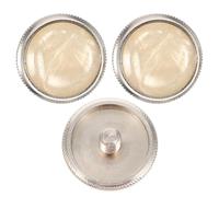 Mobestech 3 Pieces Trumpet Finger Button Caps Replacement Musical Instrument Accessories Beige Small Size for Standard Brass Trumpets Repair and Maintenance