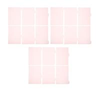 Mobestech 3 Sets Detachable Plastic Dividers with Tabs for Ring Binder Light Pink Loose Leaf Notebook Organizers Pages for School Office and Home Use of Planner Inserts