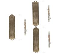 Mobestech 3 Sets Vintage Alloy Mezuzah Plaque Metal Religious Ornament for Home Blessing and Protection Antique Style Jewish Scroll Decor for House and Office Sanctifies and Enhances Sacred