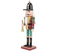 Mobestech 30Cm Wooden Nutcracker Soldier Christmas Decoration with Musical Instrument Figure Festive Xmas Desktop Ornament for Holiday Party and Home Decor