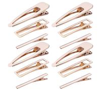 Mobestech 30pcs Diy Metal Hair Clips Kit with Single Prong Hairpins, Assorted Sizes 8cm Waterdrop, 6cm Slim Rectangle, 10cm Long Rectangle, Hair Accessories for Women and Girls