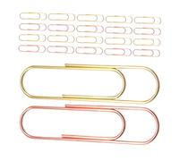 Mobestech 30pcs Large Colorful Paperclips Metal Wire Clamps Heavy Duty File Organizers for Office School Home Document Sorting and Bookmark Use