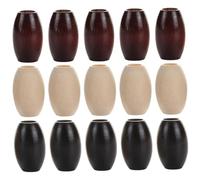 Mobestech 30Pcs Oval Wooden Beads Large Smooth Surface DIY Jewelry Making Crafts for Bracelets Necklaces Dream Catchers Garland Decorations