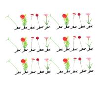 Mobestech 30pcs Simulation Plant Hair Clips for Assorted Sprout Mushroom Red Berry Sunflower Designs Charming Hairpins for Party Everyday Wear and Giving