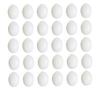 Mobestech 30pcs Solid Simulated Pigeon Eggs for Bird Hatching Management Small Compact for Pigeon Breeding and Nest Decoration