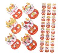 Mobestech 30pcs Spring Festival Red Pocket Packets Red Envelopes Dragon Decor Traditional of Guests The New Year Envelope Party Money Wedding Lunar Year Dragon Ornament Key