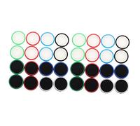 Mobestech 32pcs Joystick Grip Cover Compatible for Switch Handheld Game Console Button Joystick Caps for Game Machine Thumb Stick Cap Protective Grip Button Random Style