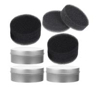 Mobestech 33pcs Portable Travel Makeup Brush Cleaner Sponge with Activated Carbon Sponge Material for Quick Cleaning, for Travel Use and Easy Dry Cleaning of Makeup Brushes