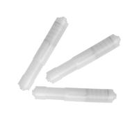 Mobestech 3Pcs Adjustable Toilet Paper Roll Holder with Sliding Plastic Rod Preventing Paper Slip White Bathroom Tissue Holder Compatible with Various Roll