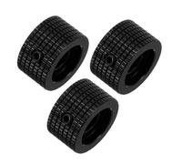 Mobestech 3pcs Aluminum Alloy Guitar Volume Knobs with Gold Finish Solid Metal Rotary Control for Electric Bass and Keyboard Potentiometers Secure and Audio Adjustment Caps