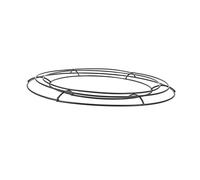 Mobestech 3pcs Black Iron Wreath Rings Sturdy Round Wire Frames for DIY Garland Making Christmas Wedding Holiday Decorations