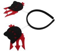 Mobestech 3pcs Cat Headband Halloween Cosplay Spooky Party Favors Women Evil Cat Head Bopper Hairband Halloween Masquerade Costume Accessory
