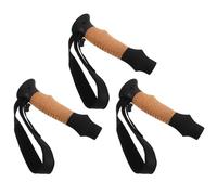 Mobestech 3pcs Cork Grip Replacement for Trekking Poles with Strap, 18mm Inner Diameter Lightweight Plastic and Cork Walking Stick Handle Grip for Hiking and Trekking Outdoors