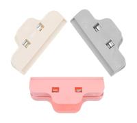 Mobestech 3Pcs Diamond Drawing Clips Multi-use Resin Fixing Holders for Embroidery Cross-Stitch Crafting Bright Colored Plastic Clips for Diamond Art Accessories