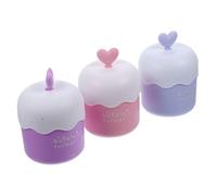 Mobestech 3pcs Facial Foam Maker Cups Portable Bubble Foamer for Delicate Skin Cleansing with Smooth Rounded Design in Blue Purple Pink