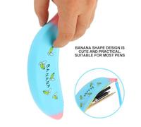 Mobestech 3Pcs Lovely Banana Shape Silicone Pencil Cases Portable Student Pen Storage Bags Cute Creative Pen Bags for School Secondary Use