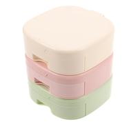 Mobestech 3pcs Makeup Mirror Plastic Vanity Storage Minimalist Mirrors for Desktop Dressing Organizer Portable for Bedroom Women