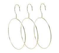Mobestech 3pcs Nordic Design Metal Hangers Sturdy Iron Tie Belt Organizer for Scarves Clothes Rack Smooth Finish for Closet Organization Home Accessories