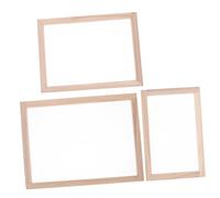 Mobestech 3pcs Papermaking Mold Frame with Fine Mesh Screen Lightweight Paulownia Wood Craft Screens for Handmade Paper Dried Flower Pressing DIY Art Projects Portable Wooden Papermaking