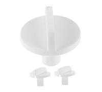 Mobestech 3pcs Refrigerator Temperature Control Switch Thermostat Fridge Temp Switch Temperature Adjustment Dial Temp Knob Replacement Refrigerator Controller Knob White Abs