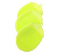 Mobestech 3pcs Silicone Bathing Brushes for Gentle Skin Massage and Deep Cleansing Food-Grade Stretchy Bath Brush with Exfoliating Function Portable Lightweight Body Scrub Tools for Stress