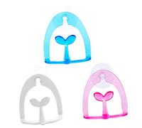 Mobestech 3pcs Sponge Holder Rack Suction Cup Storage Rack Scouring Pad Holder for Kitchen Bathroom Easy Install Random Color