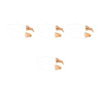 Mobestech 4 Sets Wicked Witch Costume Nose and Chin Prosthetic for Women, Beige Vinyl with Adjustable and Comfortable Fit, for Halloween Masquerade Party and Cosplay