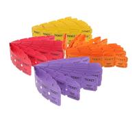 Mobestech 400Pcs Colored Raffle Tickets for Events Party Game Festival with Consecutive Numbers in Yellow Orange Red Purple Tickets for Carnivals Concerts Fundraisers