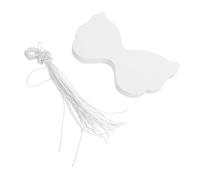 Mobestech 40pcs DIY Butterfly Printable Paper Masks with Elastic Ropes Blank Half Face White Masks for Painting Masquerade Halloween Mardi Gras Accessory and