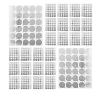 Mobestech 40sheets Disposable Eyelash Extension Adhesive Glue Pallet Aluminum Lash Glue Holder Pads for Lash Extensions for Makeup Salon Use