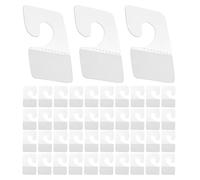 Mobestech 45Pcs Self-Adhesive Plastic Hanging Tabs with Slot Hole for Retail Display PVC Adhesive Hanging Hooks for Store Merchandise Plastic Label Holders for Tags and Retail Essentials