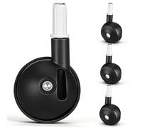 Mobestech 4Pcs Baby Walker Replacement Wheels Universal Caster Wheels Quiet Plastic Casters for Baby Stroller Trend Walkers Learning to Walk Accessories