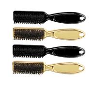 Mobestech 4pcs Barber Neck Duster Hair Salon Brush for Men Beard Styling and Broken Hair Cleaning with Hanging Multi-purpose Dust Brush for Professional and Personal Use