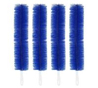 Mobestech 4pcs Bendable Fan Cleaner Dust Brush with Hard Nylon Bristles and Steel Long Handle Multi-purpose Fan Dust Brush and Protective Grilles Efficient Cleaning Tool for Home Use