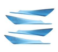Mobestech 4pcs Car Body Splitter Fins Front Lip Spoiler Abs Aerodynamic Front Bumper Canards for Vehicle Decoration and Enhanced Stability