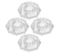 Mobestech 4Pcs Diamond-Shaped Guitar Pedal Footswitch Caps Plastic Effect Pedal Button Covers Protector for Guitar Effects Accessories