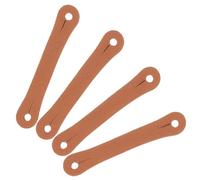 Mobestech 4pcs Drum Stick Control Straps Leather Grip Sleeve Non-slip Drumstick Finger Holder for 5a 7a Drum Kits Beginner Practice Percussion Accessories Random Color